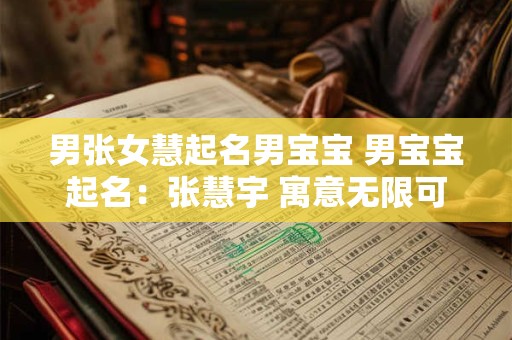 男张女慧起名男宝宝 男宝宝起名：张慧宇 寓意无限可能