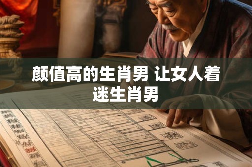 颜值高的生肖男 让女人着迷生肖男