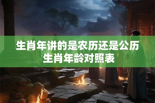 生肖年讲的是农历还是公历 生肖年龄对照表