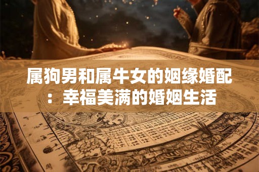 属狗男和属牛女的姻缘婚配：幸福美满的婚姻生活