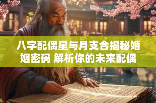 八字配偶星与月支合揭秘婚姻密码 解析你的未来配偶