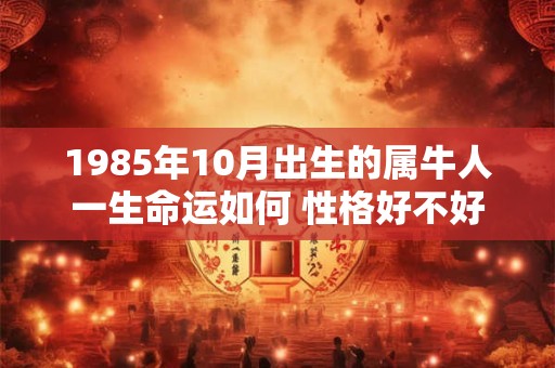 1985年10月出生的属牛人一生命运如何 性格好不好