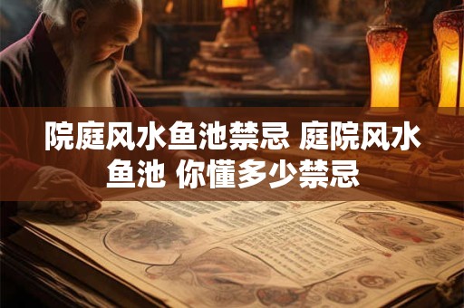 院庭风水鱼池禁忌 庭院风水鱼池 你懂多少禁忌