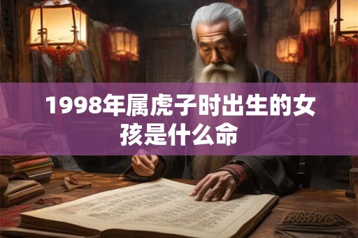 1998年属虎子时出生的女孩是什么命