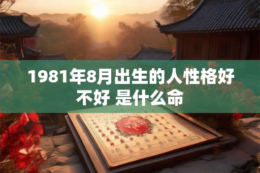 1981年8月出生的人性格好不好 是什么命