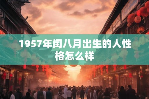 1957年闰八月出生的人性格怎么样