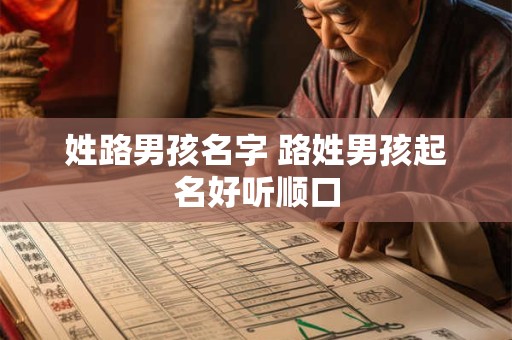 姓路男孩名字 路姓男孩起名好听顺口