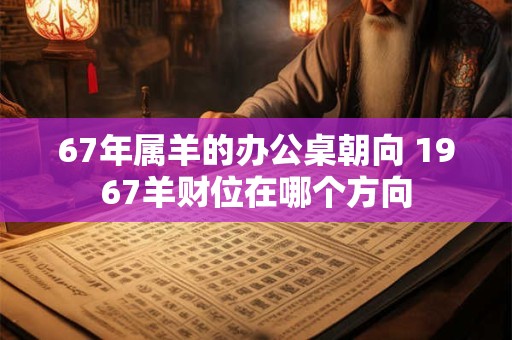 67年属羊的办公桌朝向 1967羊财位在哪个方向