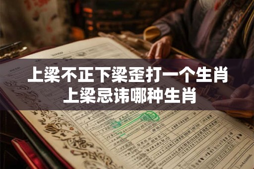 上梁不正下梁歪打一个生肖 上梁忌讳哪种生肖