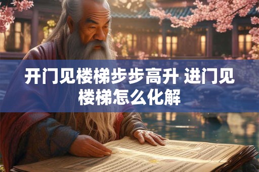 开门见楼梯步步高升 进门见楼梯怎么化解