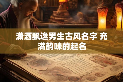 潇洒飘逸男生古风名字 充满韵味的起名