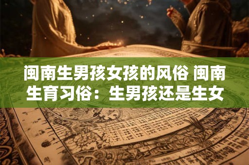 闽南生男孩女孩的风俗 闽南生育习俗：生男孩还是生女孩