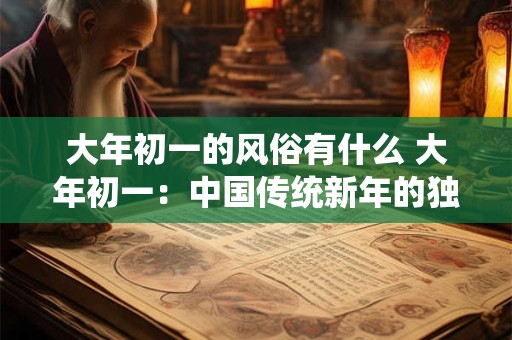 大年初一的风俗有什么 大年初一：中国传统新年的独特风俗