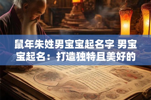 鼠年朱姓男宝宝起名字 男宝宝起名：打造独特且美好的名字