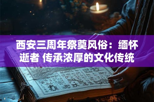 西安三周年祭奠风俗：缅怀逝者 传承浓厚的文化传统