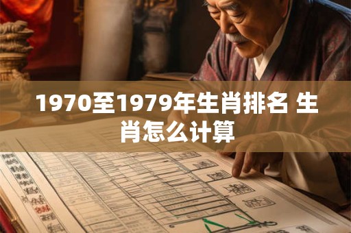 1970至1979年生肖排名 生肖怎么计算