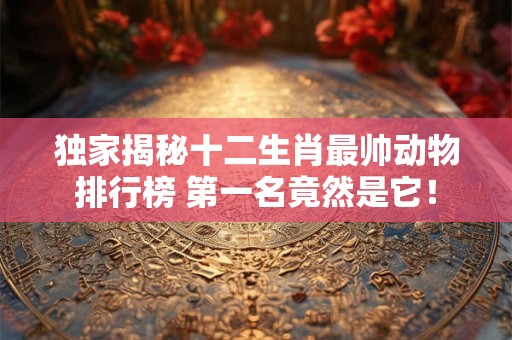 独家揭秘十二生肖最帅动物排行榜 第一名竟然是它！