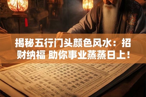 揭秘五行门头颜色风水：招财纳福 助你事业蒸蒸日上！