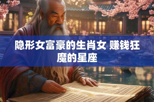 隐形女富豪的生肖女 赚钱狂魔的星座