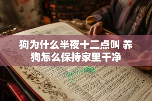 狗为什么半夜十二点叫 养狗怎么保持家里干净