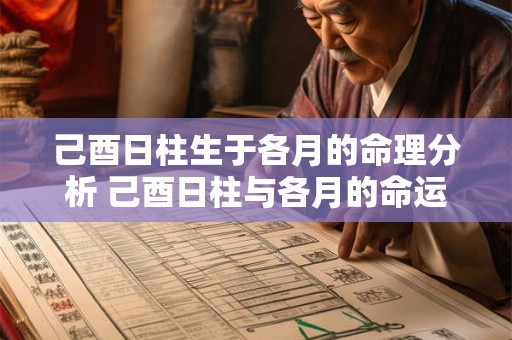 己酉日柱生于各月的命理分析 己酉日柱与各月的命运关系