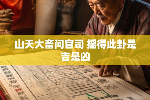 山天大畜问官司 摇得此卦是吉是凶