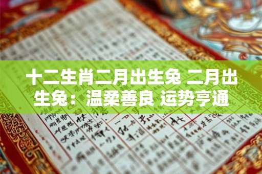 十二生肖二月出生兔 二月出生兔：温柔善良 运势亨通