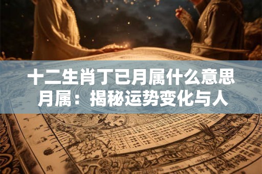 十二生肖丁已月属什么意思 月属：揭秘运势变化与人生转折
