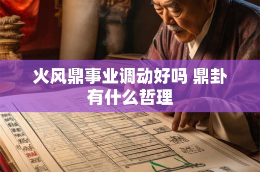 火风鼎事业调动好吗 鼎卦有什么哲理