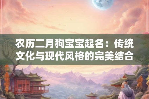 农历二月狗宝宝起名：传统文化与现代风格的完美结合