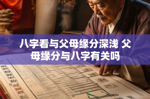 八字看与父母缘分深浅 父母缘分与八字有关吗