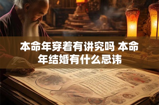 本命年穿着有讲究吗 本命年结婚有什么忌讳