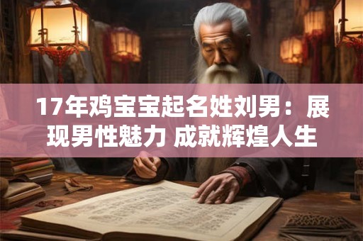 17年鸡宝宝起名姓刘男：展现男性魅力 成就辉煌人生！