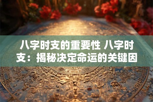 八字时支的重要性 八字时支：揭秘决定命运的关键因素