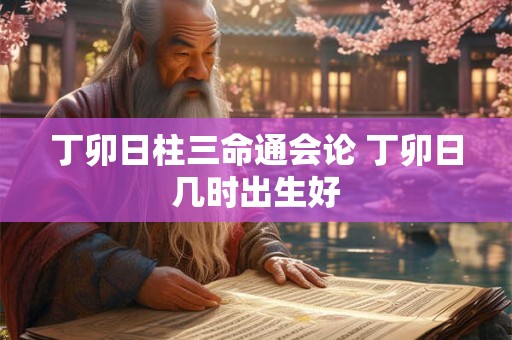 丁卯日柱三命通会论 丁卯日几时出生好
