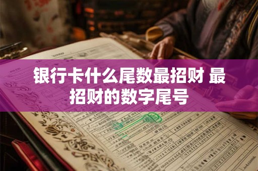 详细阅读:银行卡什么尾数最招财 最招财的数字尾号 银行卡什么尾数最招财 最招财的数字尾号