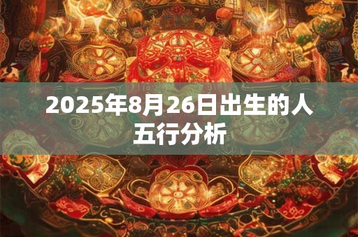 2025年8月26日出生的人五行分析
