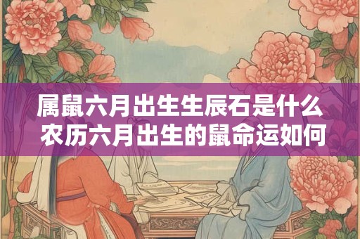 属鼠六月出生生辰石是什么 农历六月出生的鼠命运如何