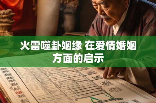 火雷噬卦姻缘 在爱情婚姻方面的启示