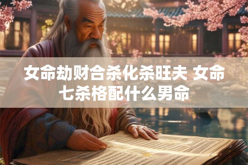 女命劫财合杀化杀旺夫 女命七杀格配什么男命