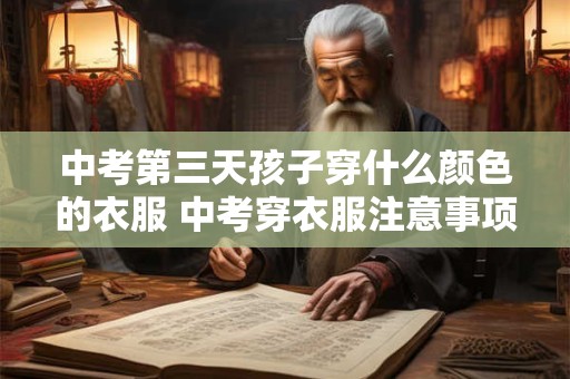 中考第三天孩子穿什么颜色的衣服 中考穿衣服注意事项