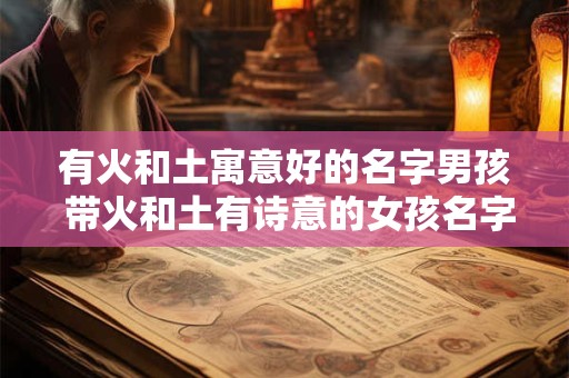有火和土寓意好的名字男孩 带火和土有诗意的女孩名字