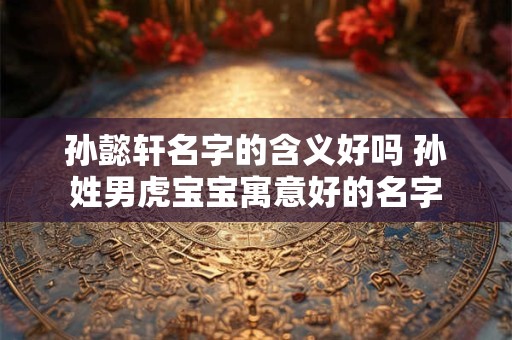 孙懿轩名字的含义好吗 孙姓男虎宝宝寓意好的名字