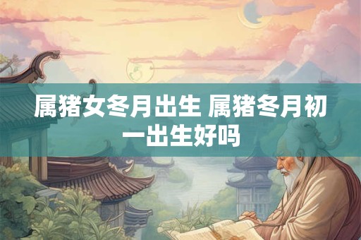 属猪女冬月出生 属猪冬月初一出生好吗