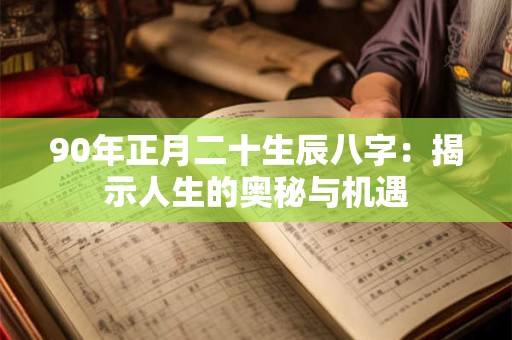 90年正月二十生辰八字：揭示人生的奥秘与机遇
