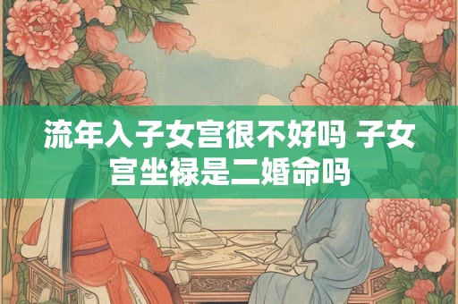 流年入子女宫很不好吗 子女宫坐禄是二婚命吗