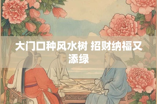 大门口种风水树 招财纳福又添绿