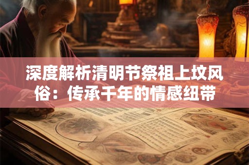 深度解析清明节祭祖上坟风俗：传承千年的情感纽带
