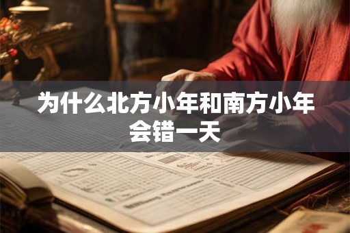 为什么北方小年和南方小年会错一天