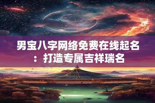 男宝八字网络免费在线起名：打造专属吉祥瑞名